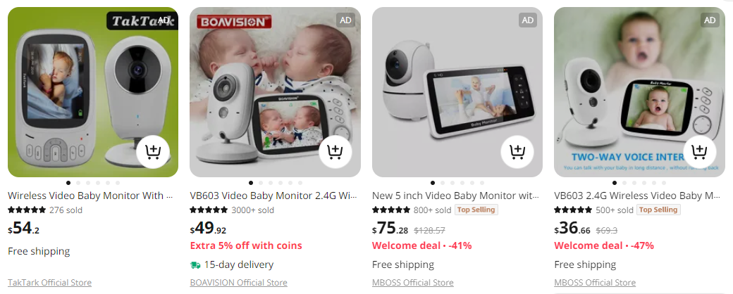 wireless video baby monitor